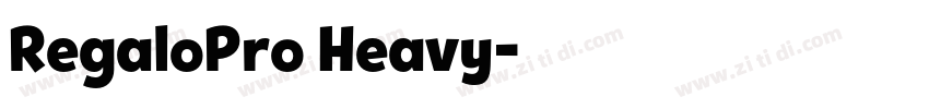 RegaloPro Heavy字体转换